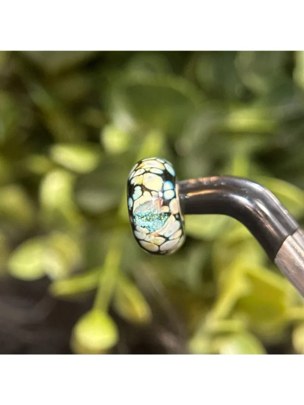 Trollbeads‎ Black Flower Mosaic Glass Bead - Picture 7 of 7
